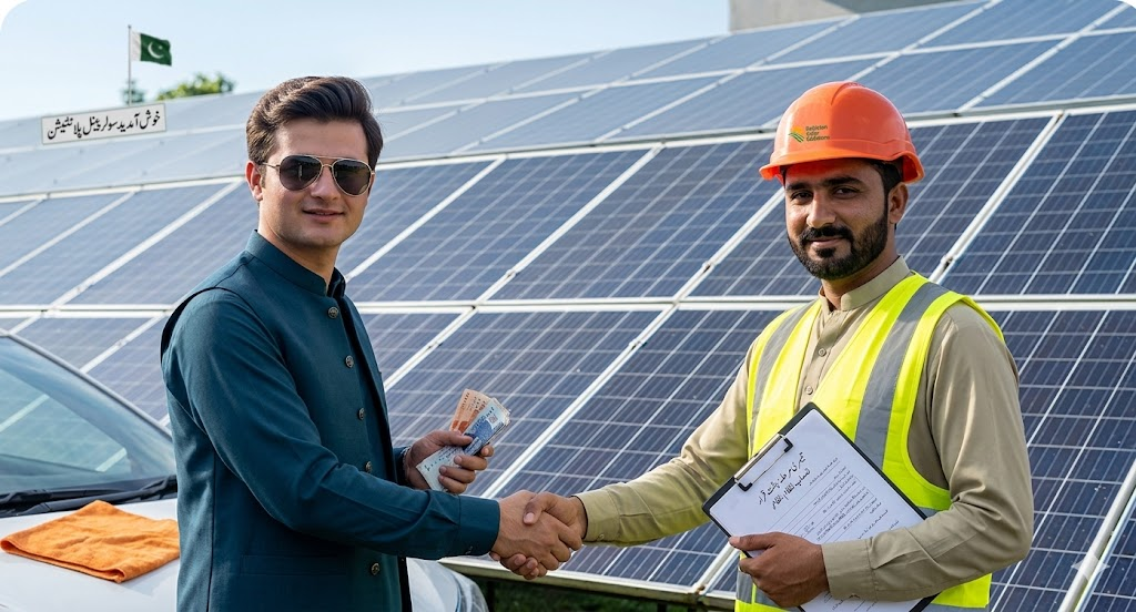 solar panels installation